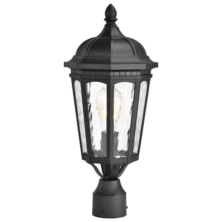 Nuvo East River Outdoor Post Lantern 1 Light Matte Black Finish 60/5943